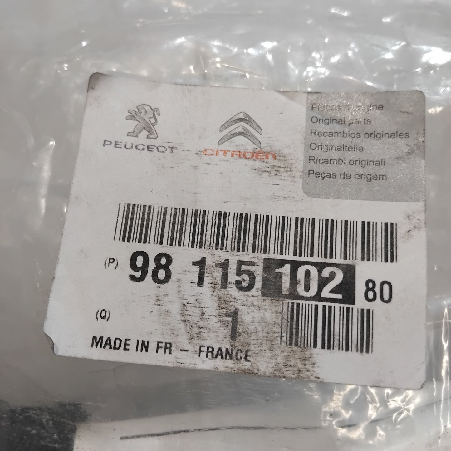 Genuine Peugeot Negative Cable | 9811510280