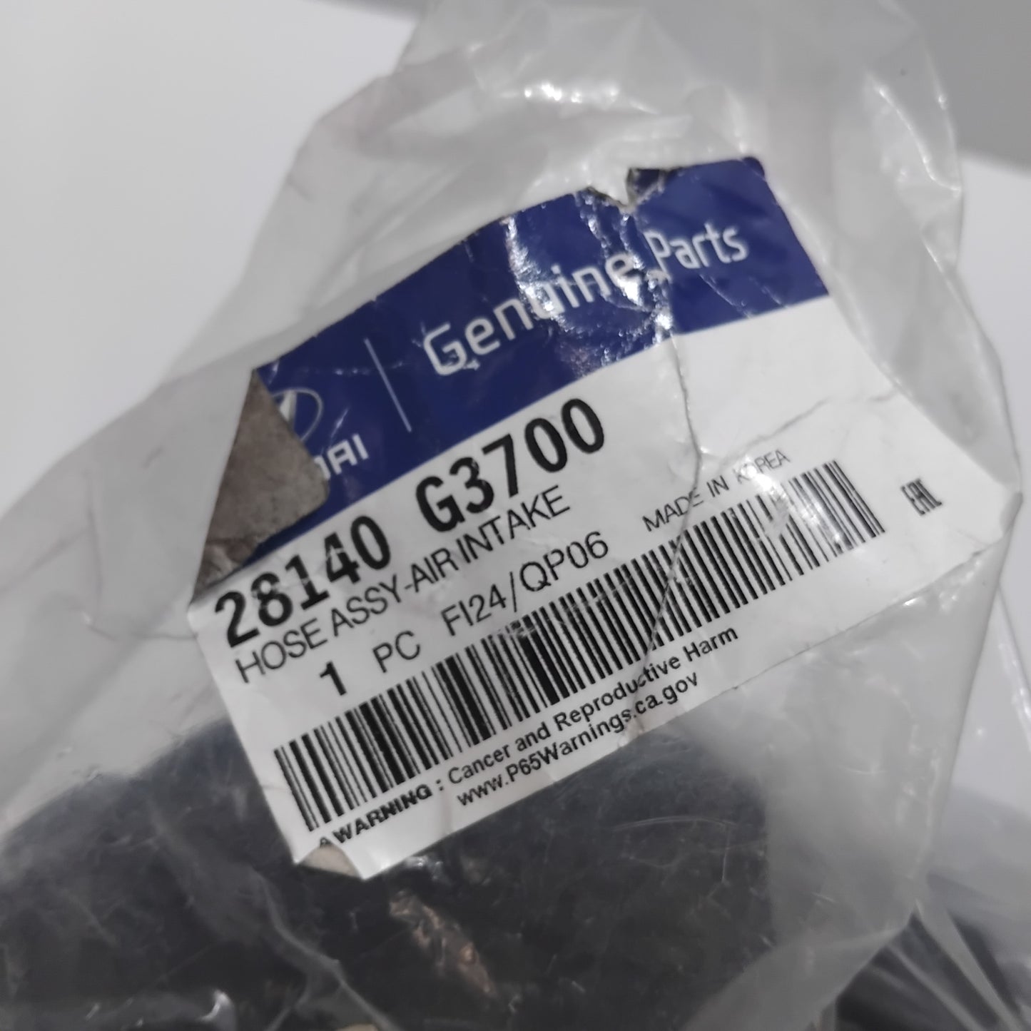 Genuine Hyundai Hose Assy-Air Intake | 28140G3700