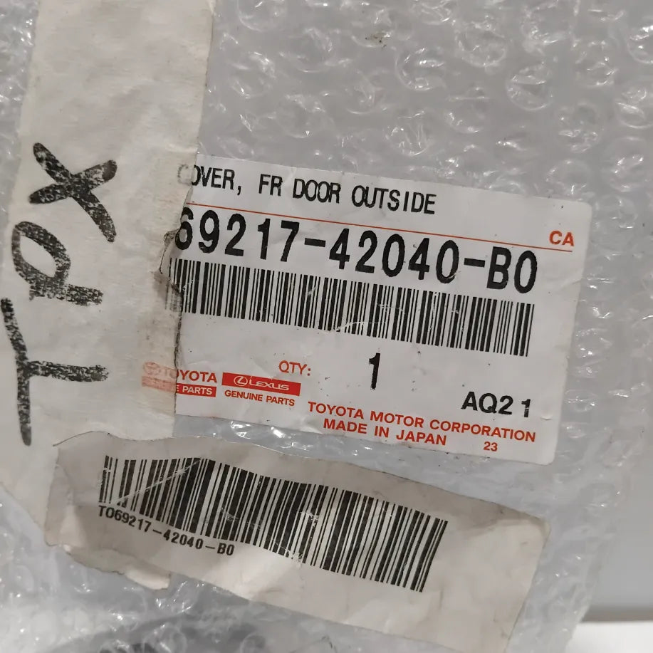 Genuine Toyota Cover, Fr Door | 69217-42040-B0