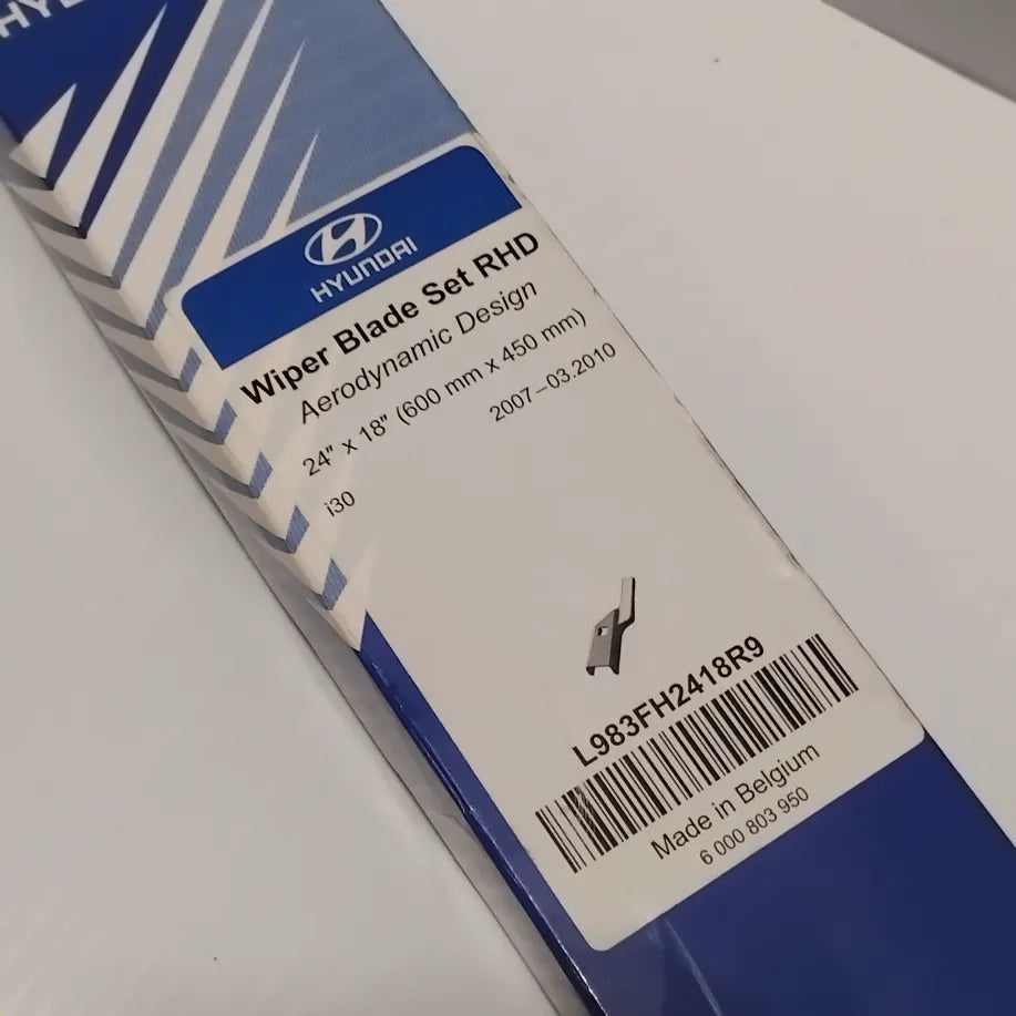 Genuine Hyundai Wiper Blade Set Rhd | L983FH2418R9