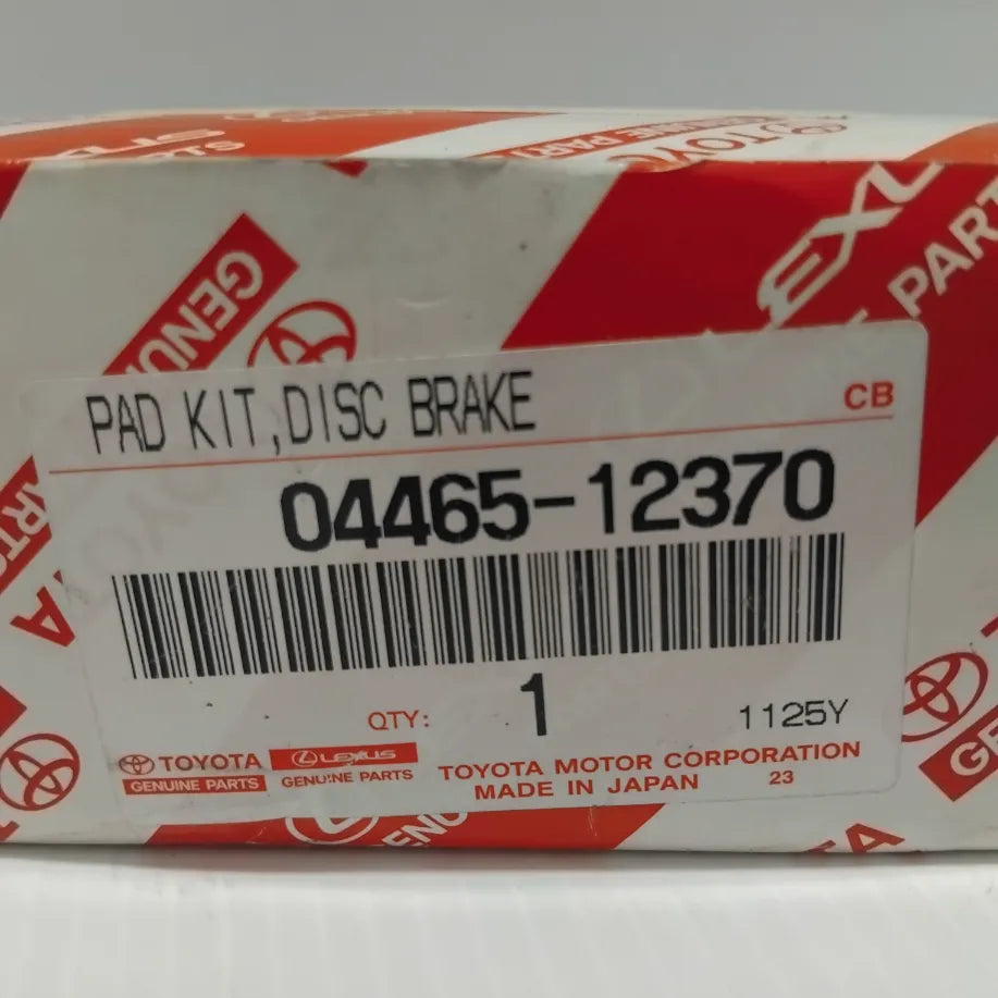 Genuine Toyota Pad Kit,Disc Brake,Front | 04465-12370