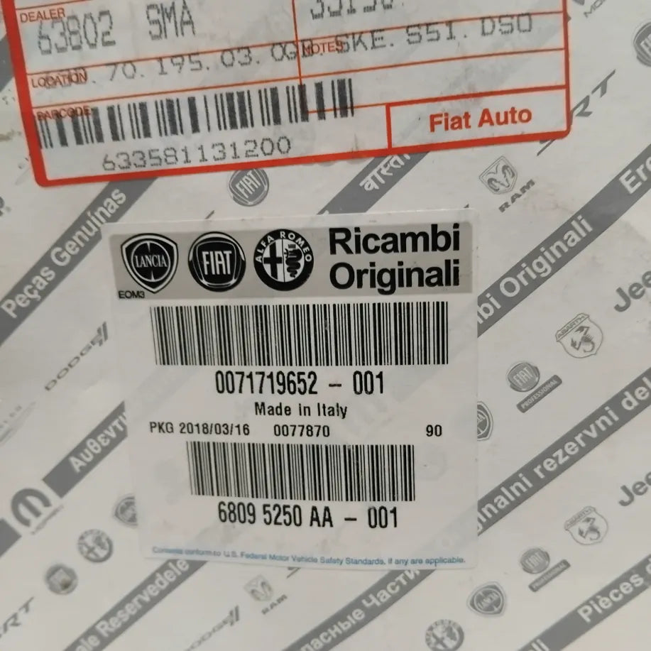 Genuine Fiat Timing Belt | 71719652