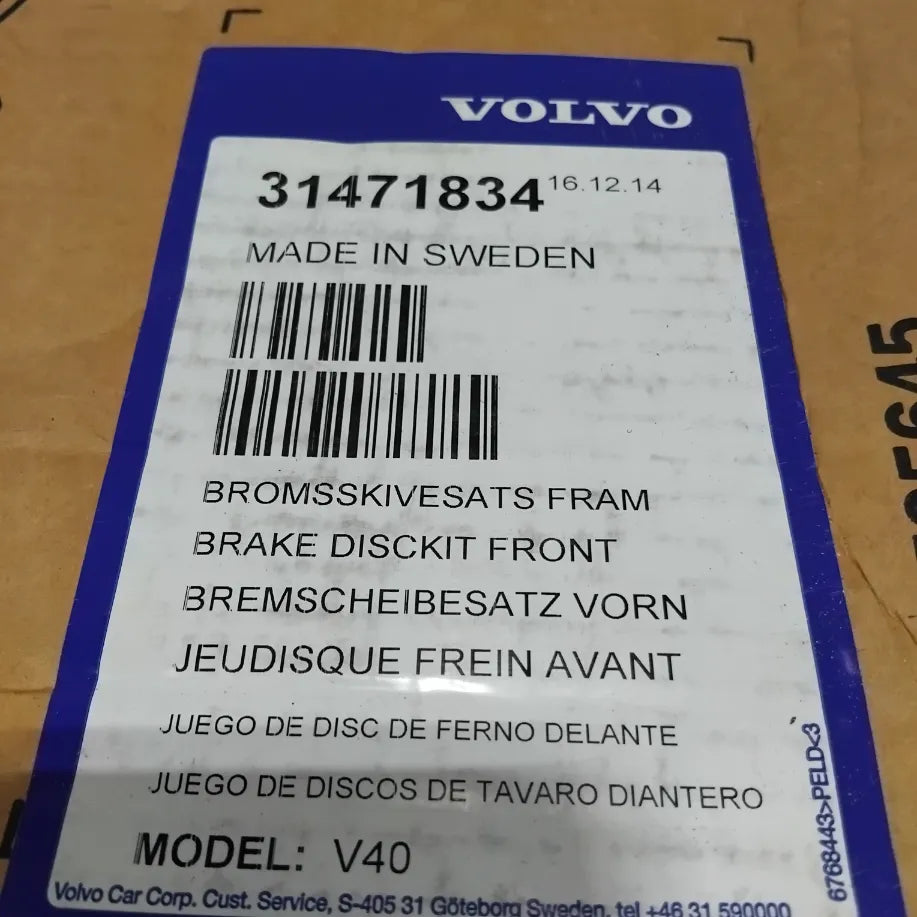 1x Genuine Volvo Brake Disc | 31471834