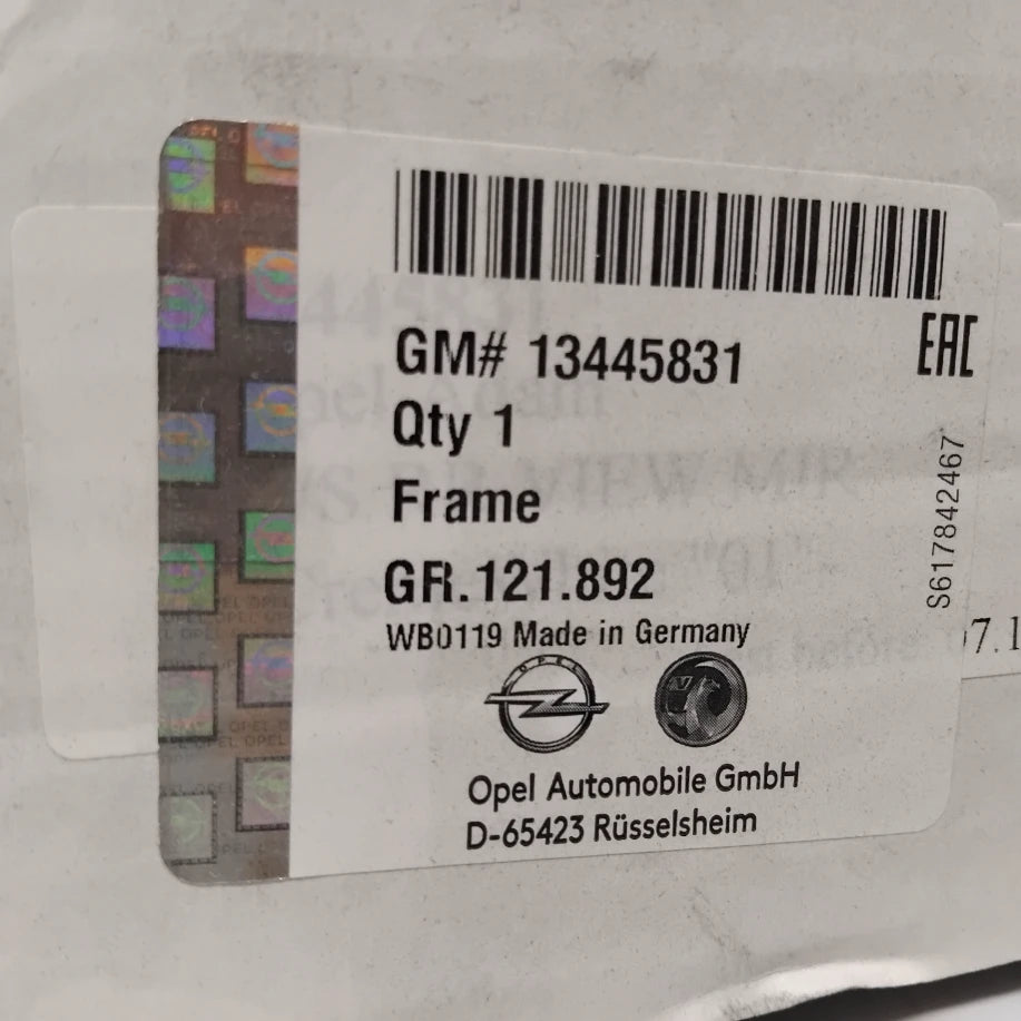 Genuine Vauxhall Mirror Body Set | 13445831