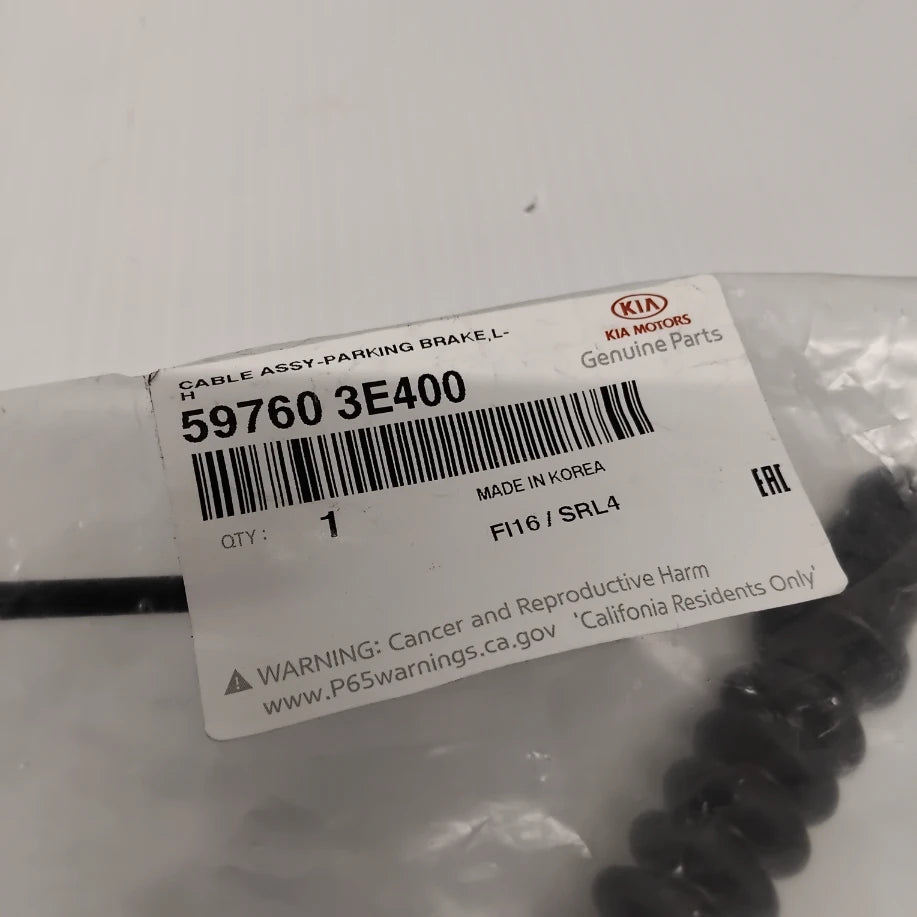 Genuine Kia Cable Assy-Parking B | 597603E400