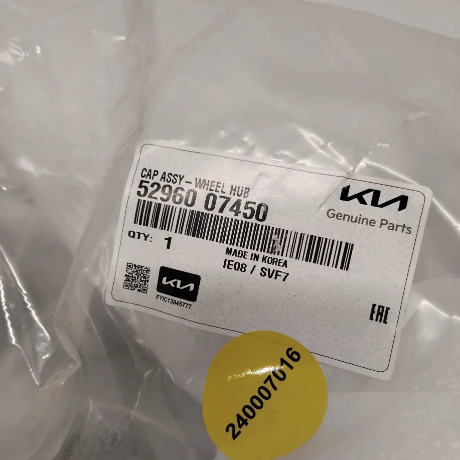 Genuine Kia Cap Assy-Wheel Hub | 5296007450