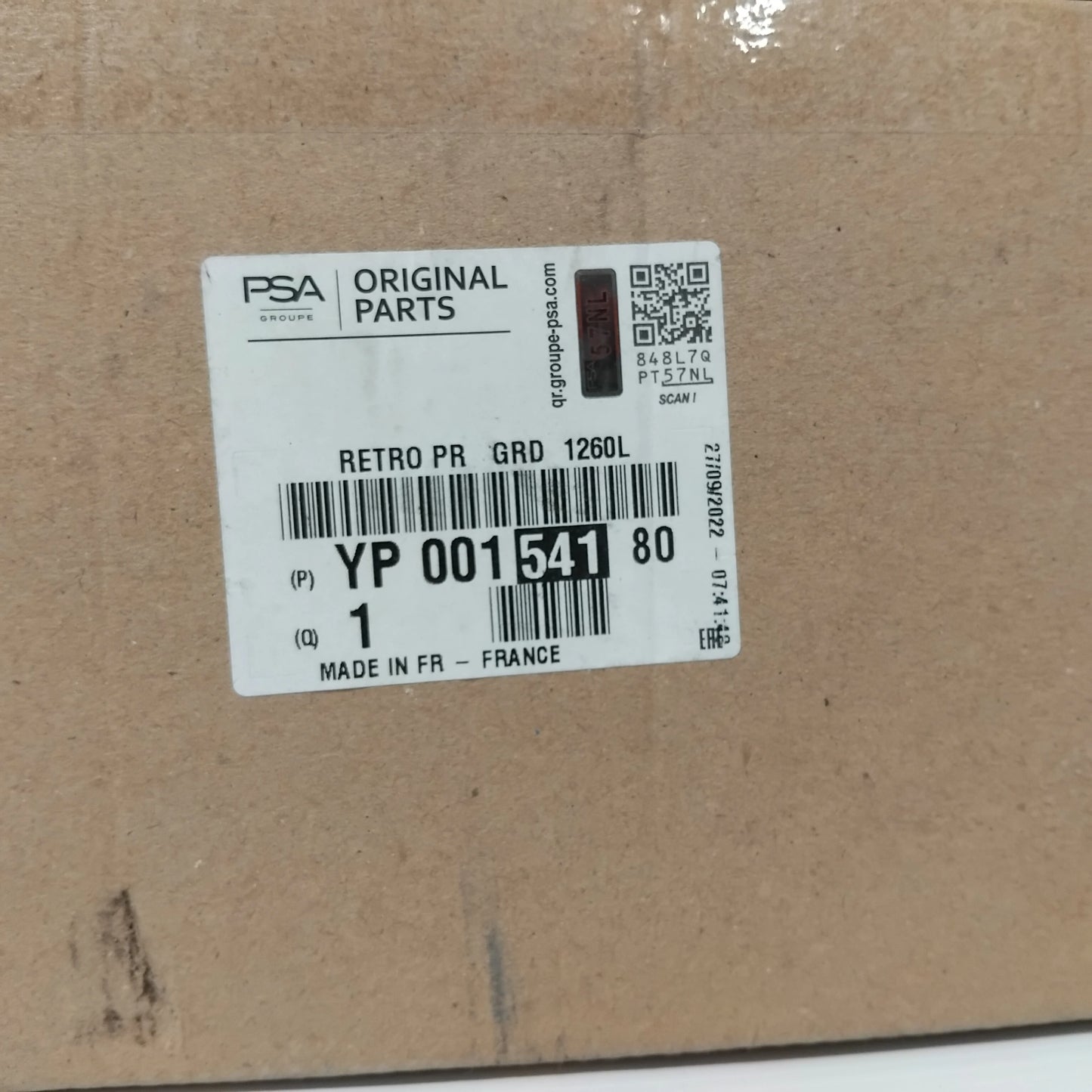 Genuine Passenger Rear View Mirror - Vauxhall Grandland X | YP00154180