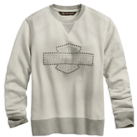 Harley Davidson - Women's Studded Logo Pullover | Z96322-19VW/001W