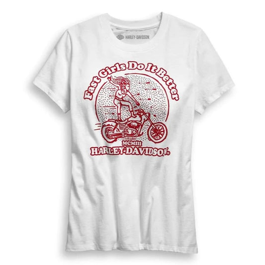 Harley Davidson - Fast Girls Do it Better - Women's Tee | 96708-19VW/000M