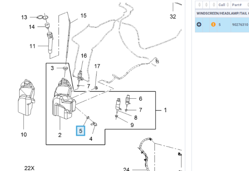 Genuine Vauxhall Grommet | 90276310