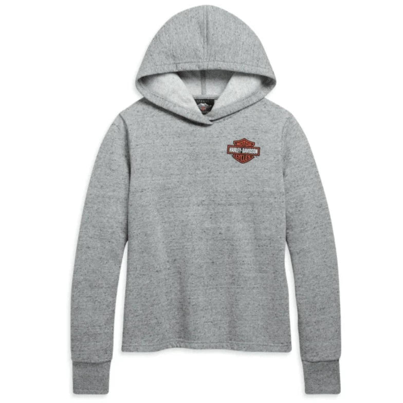 Harley Davidson - Women's Pullover Hoodie - Grey | 96147-21VW/001W