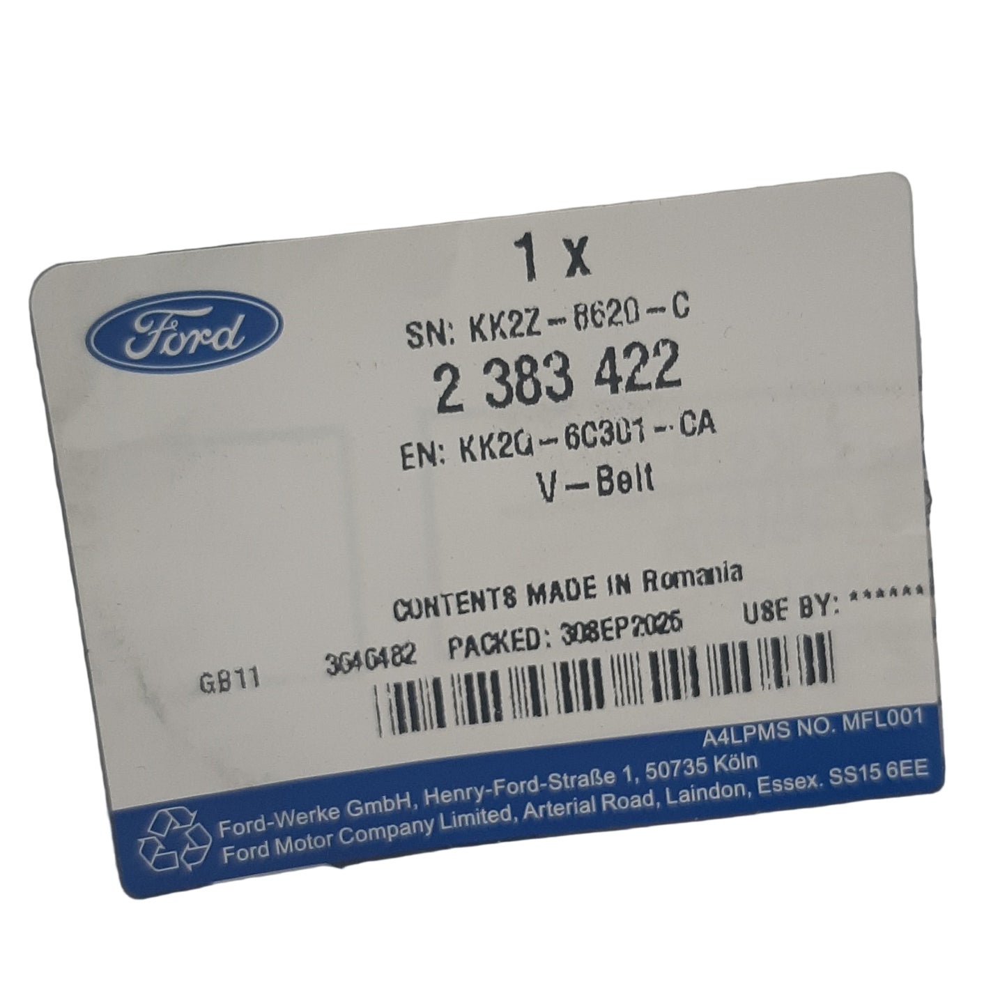 Genuine Ford V-Belt | 2383422