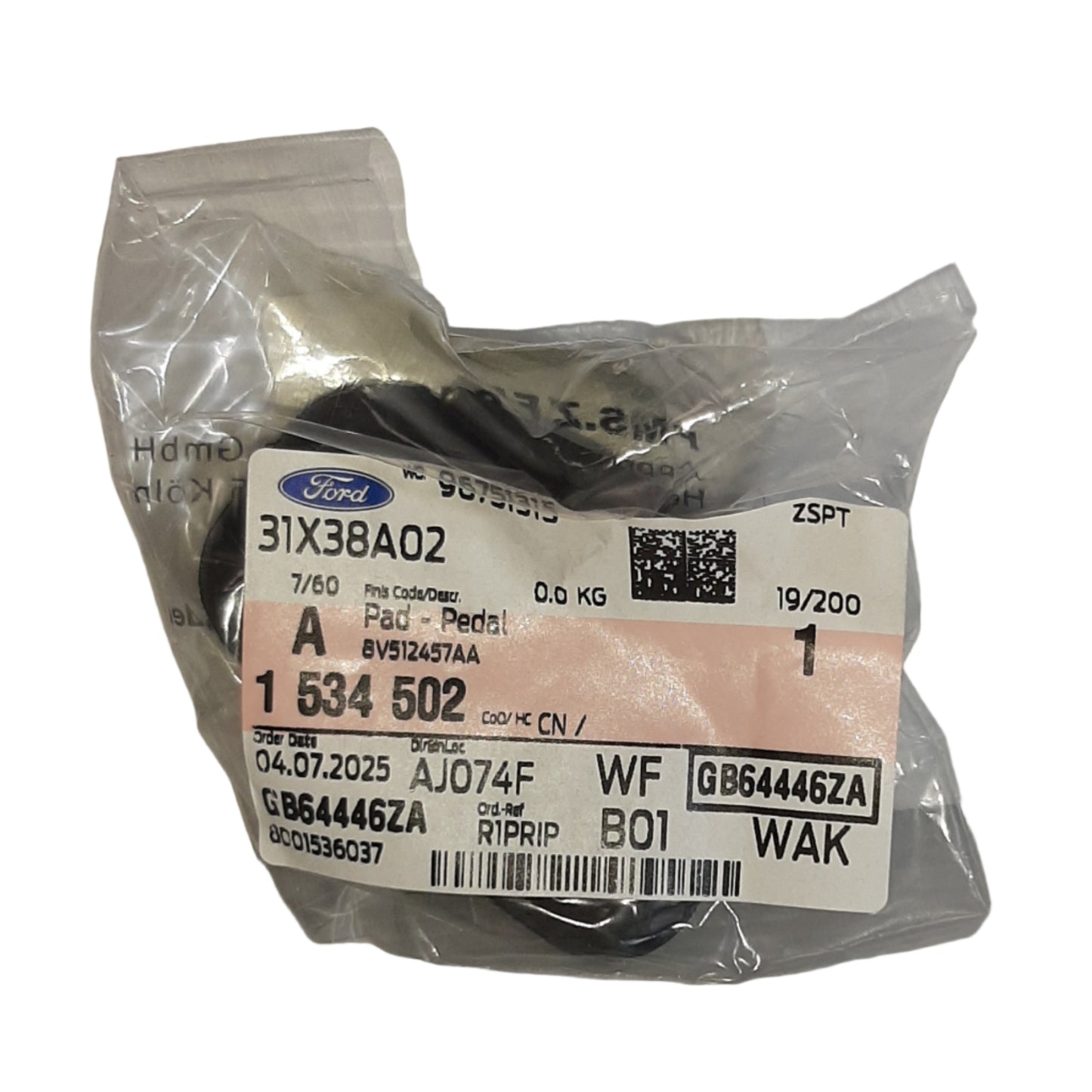 Genuine Ford Pad - Pedal | 1534502