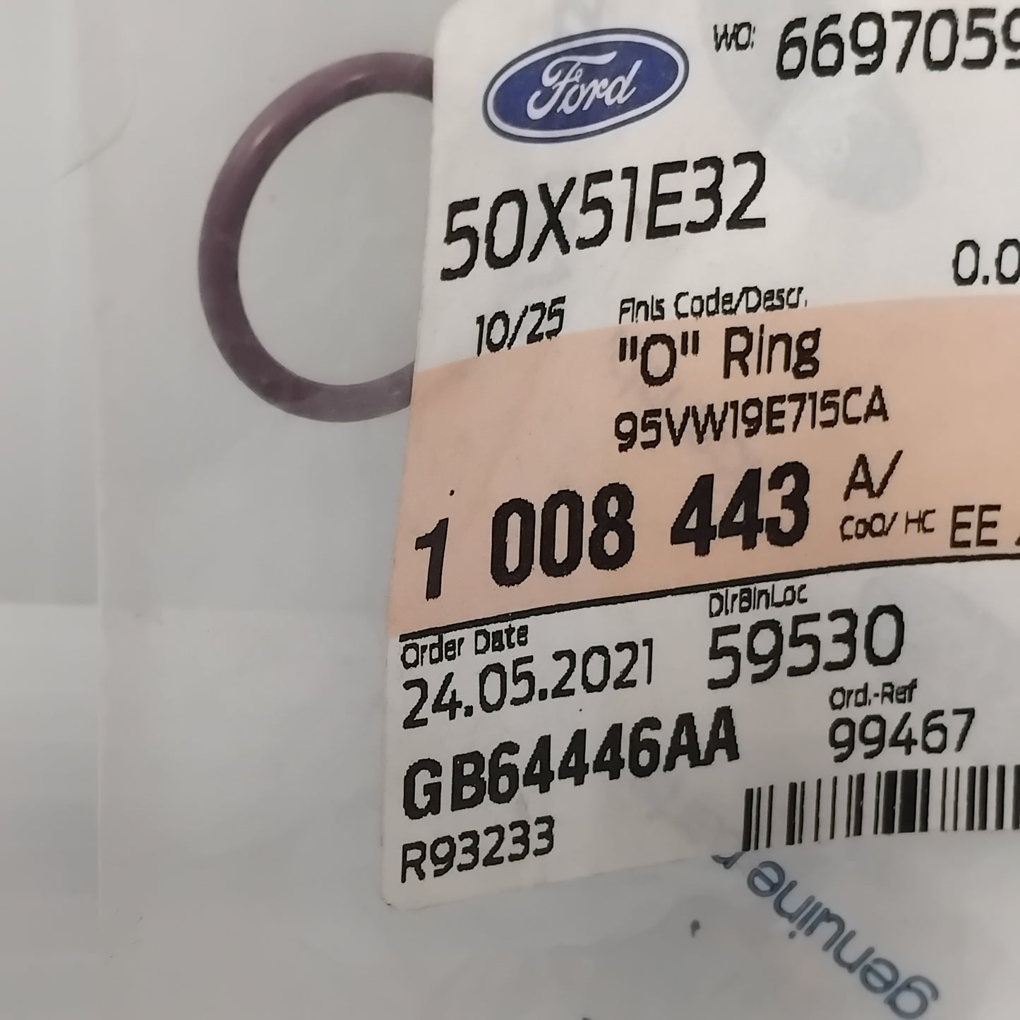 Genuine Ford "O" Ring | 1008443