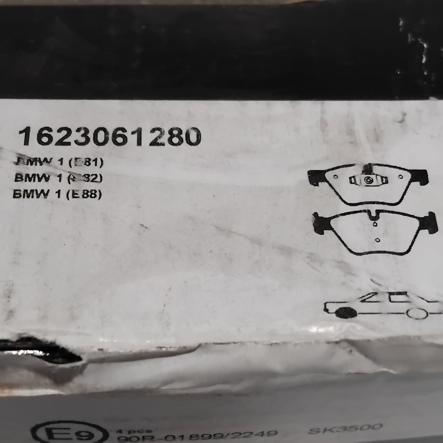 Genuine Peugeot E:4 Fr Br Pads | 1623061280