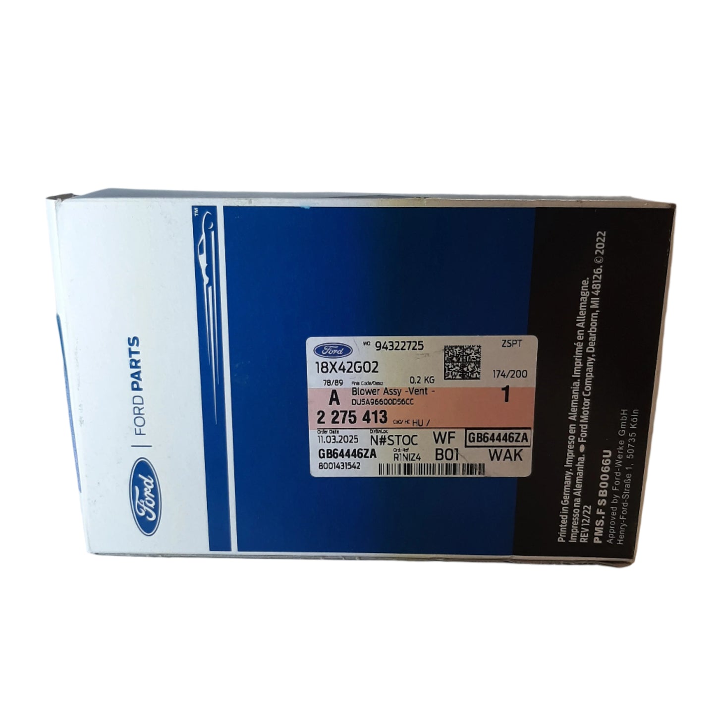 Genuine Ford Blower Assy - Vent Air | 2275413