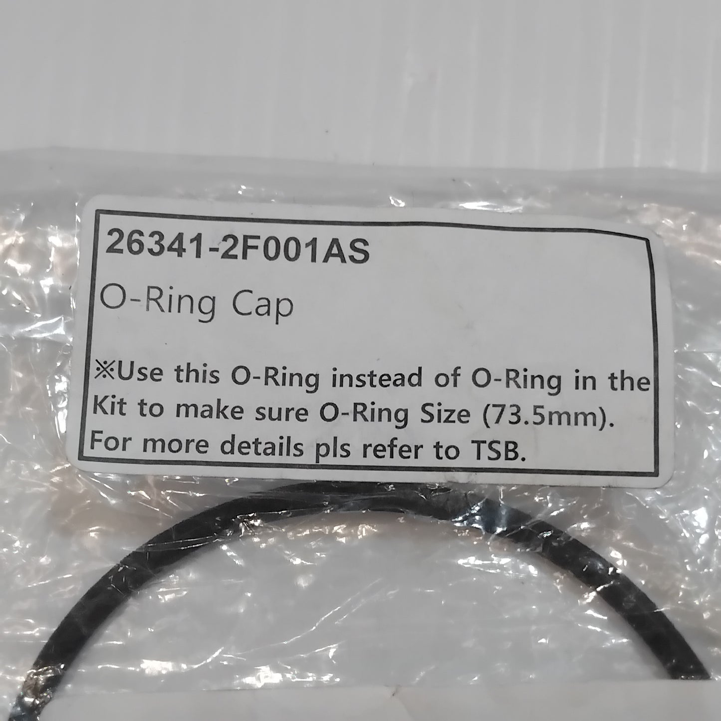 Genuine Kia O-Ring | 263412F001AS
