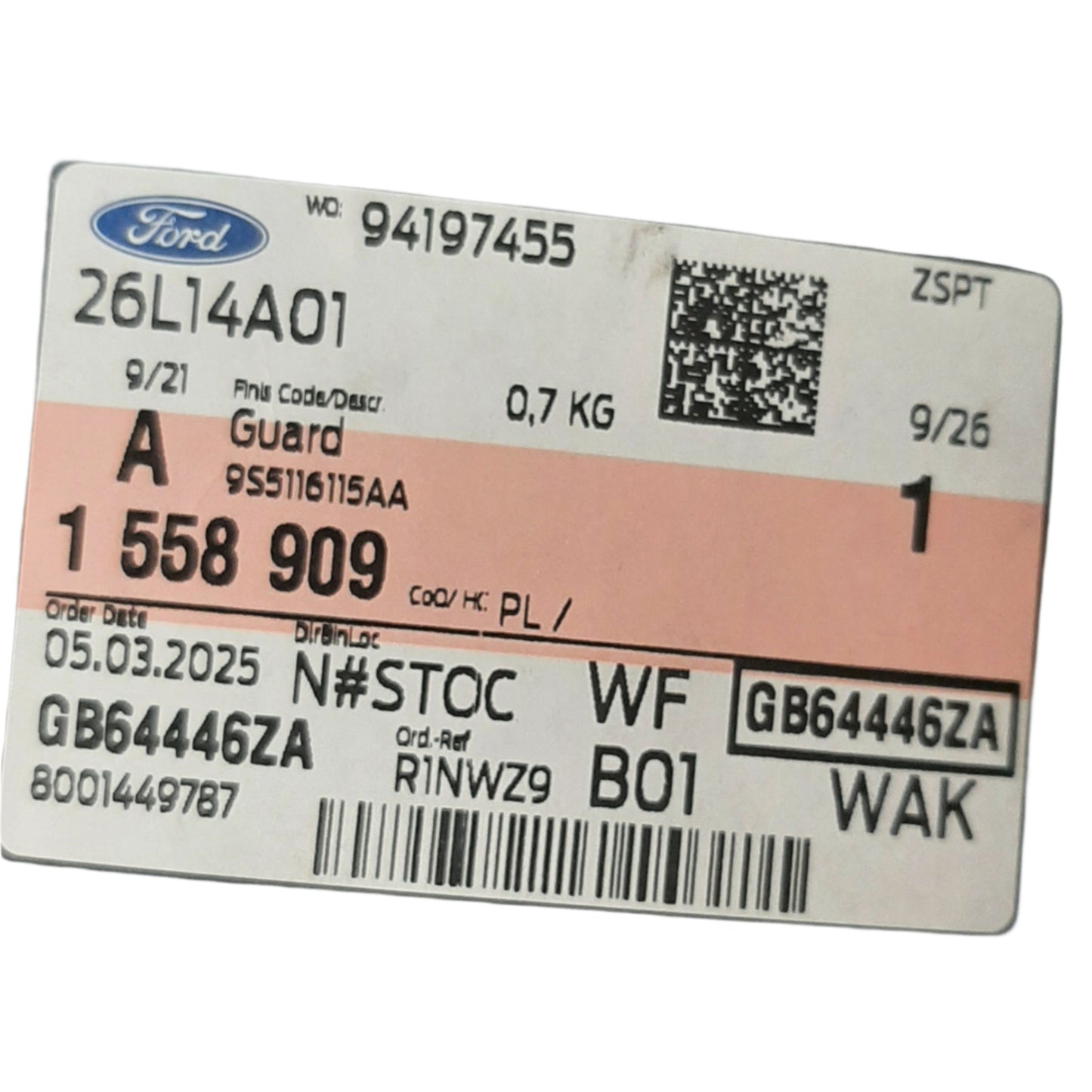 Genuine Ford Guard | 1558909
