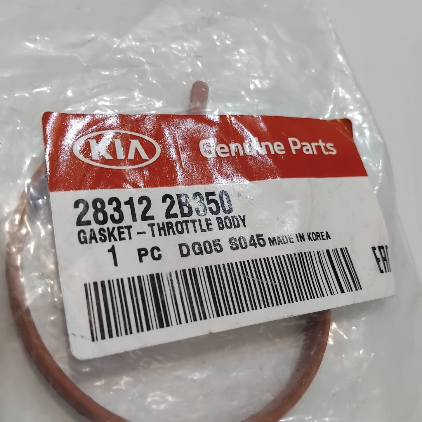 Genuine Throttle Body Gasket - Kia Venga 2009-2019 1.4 / 1.6 | 283122B350