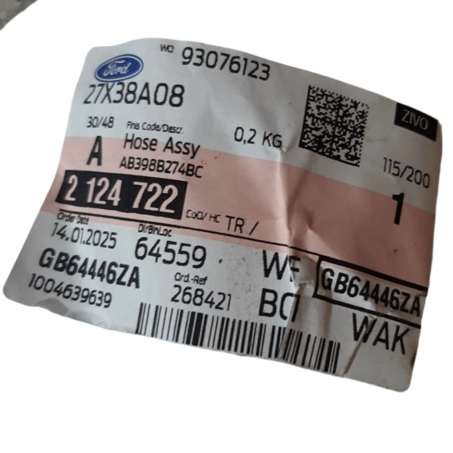 Genuine Ford Hose Assy | 2124722