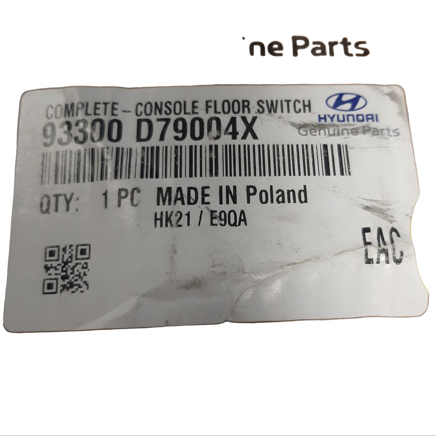 Genuine Hyundai Complete-Console Floor Switch | 93300D79004X