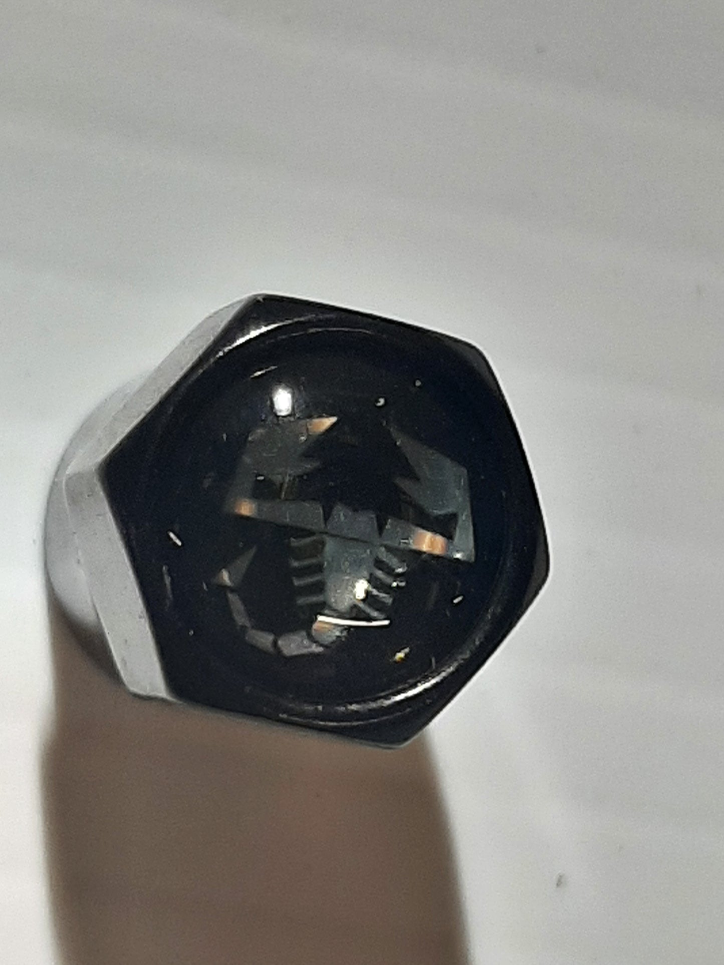 Abarth Black Valve Caps | TMC166