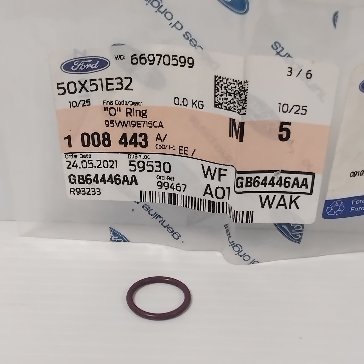 Genuine Ford "O" Ring | 1008443