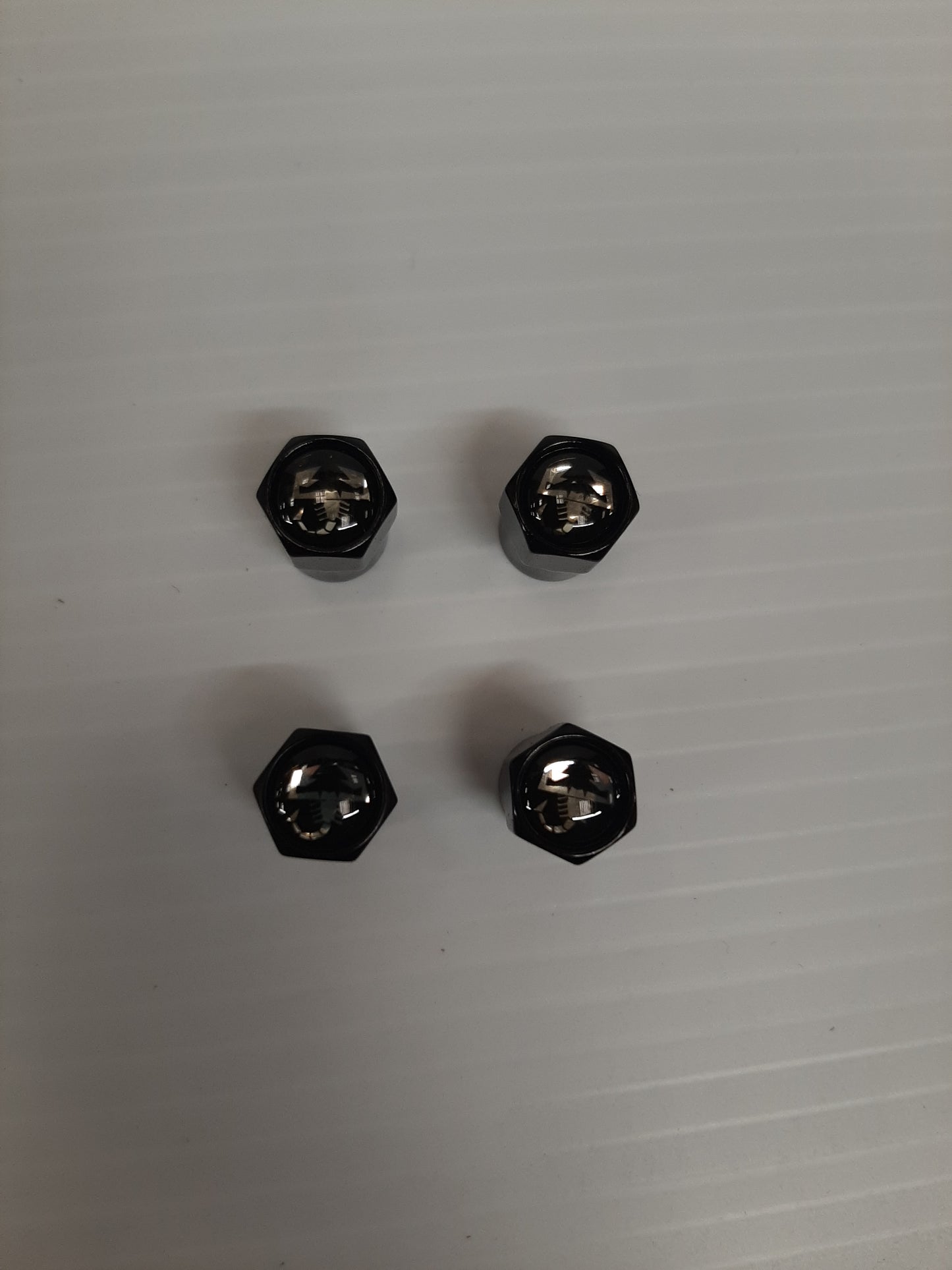 Abarth Black Valve Caps | TMC166
