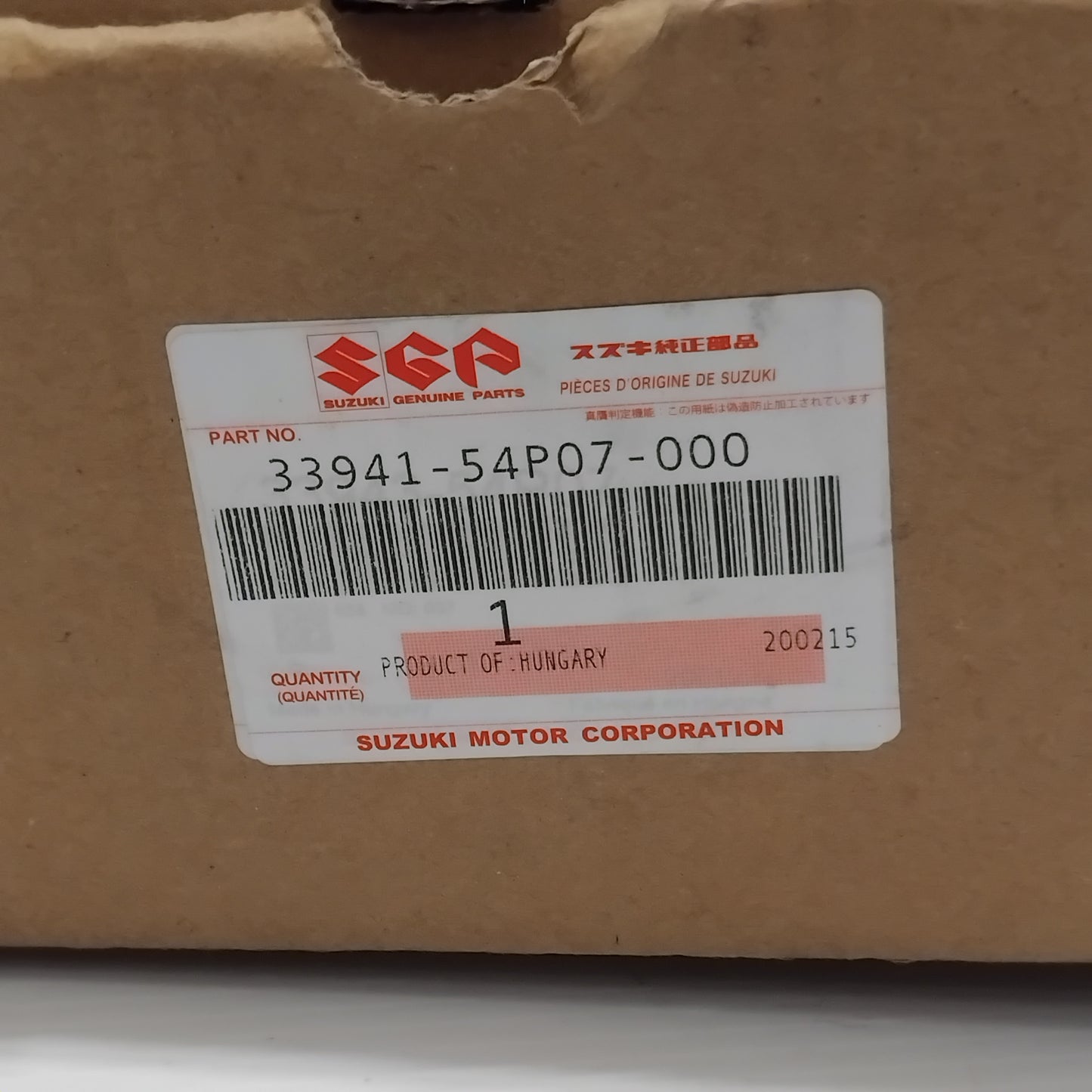 Genuine Suzuki Sensor,Mrr Apk416 2Wd | 33941-54P07-000