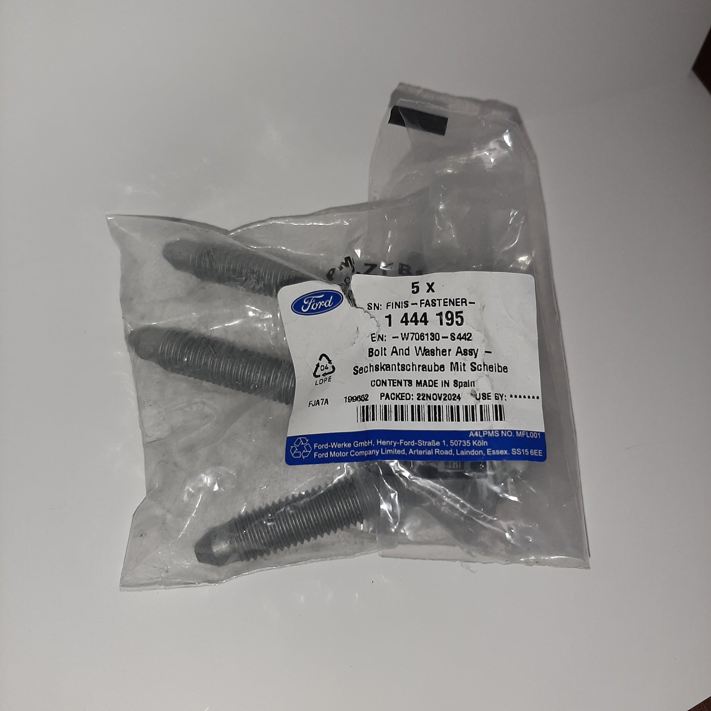 Genuine Ford Bolt And Washer Assy - Hex.Head | 1444195