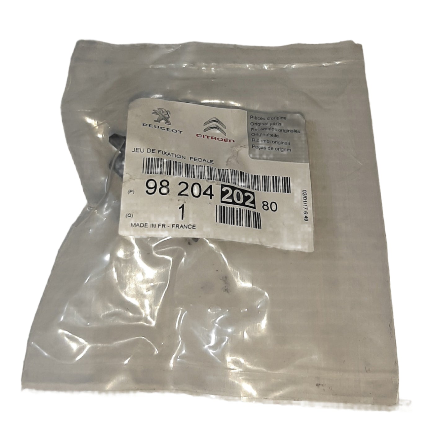 Genuine Peugeot Pedal Fix Set | 9820420280