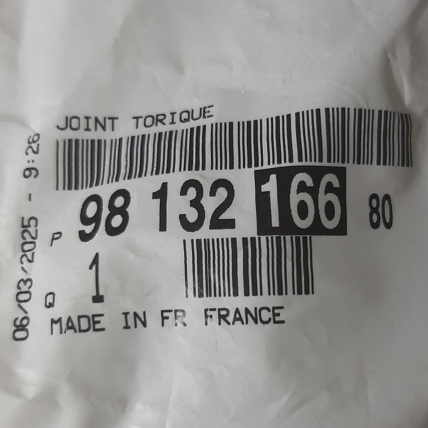 Genuine Peugeot O | 9813216680