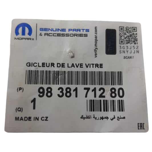 Genuine Peugeot Window Washer Jet | 9838171280