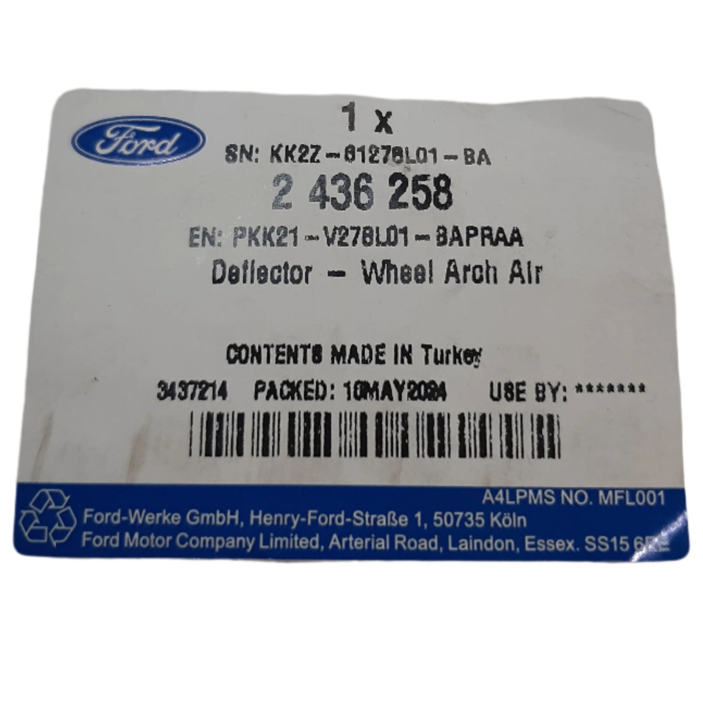 Genuine Ford Deflector - Wheel Arch Air | 2436258