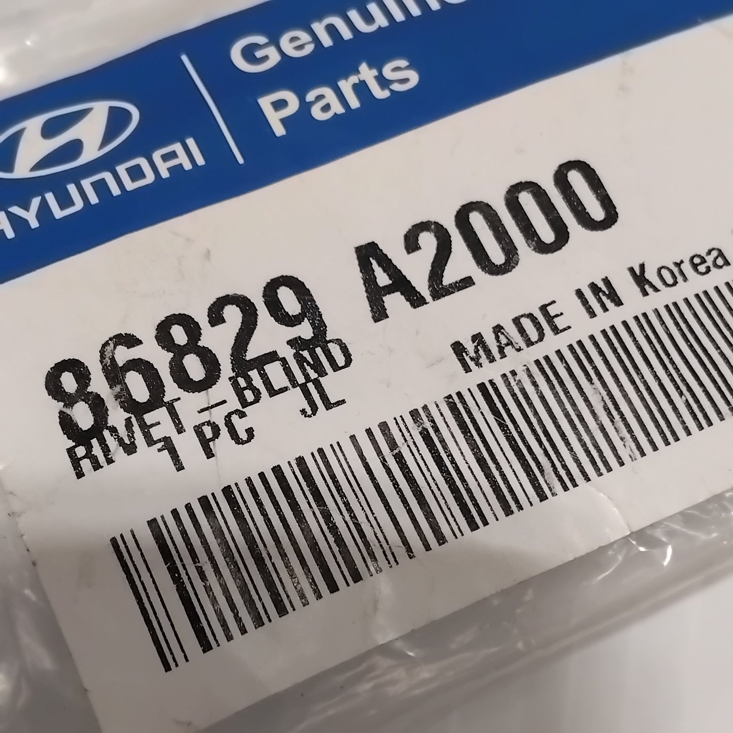 Genuine Hyundai Rivet-Blind | 86829A2000