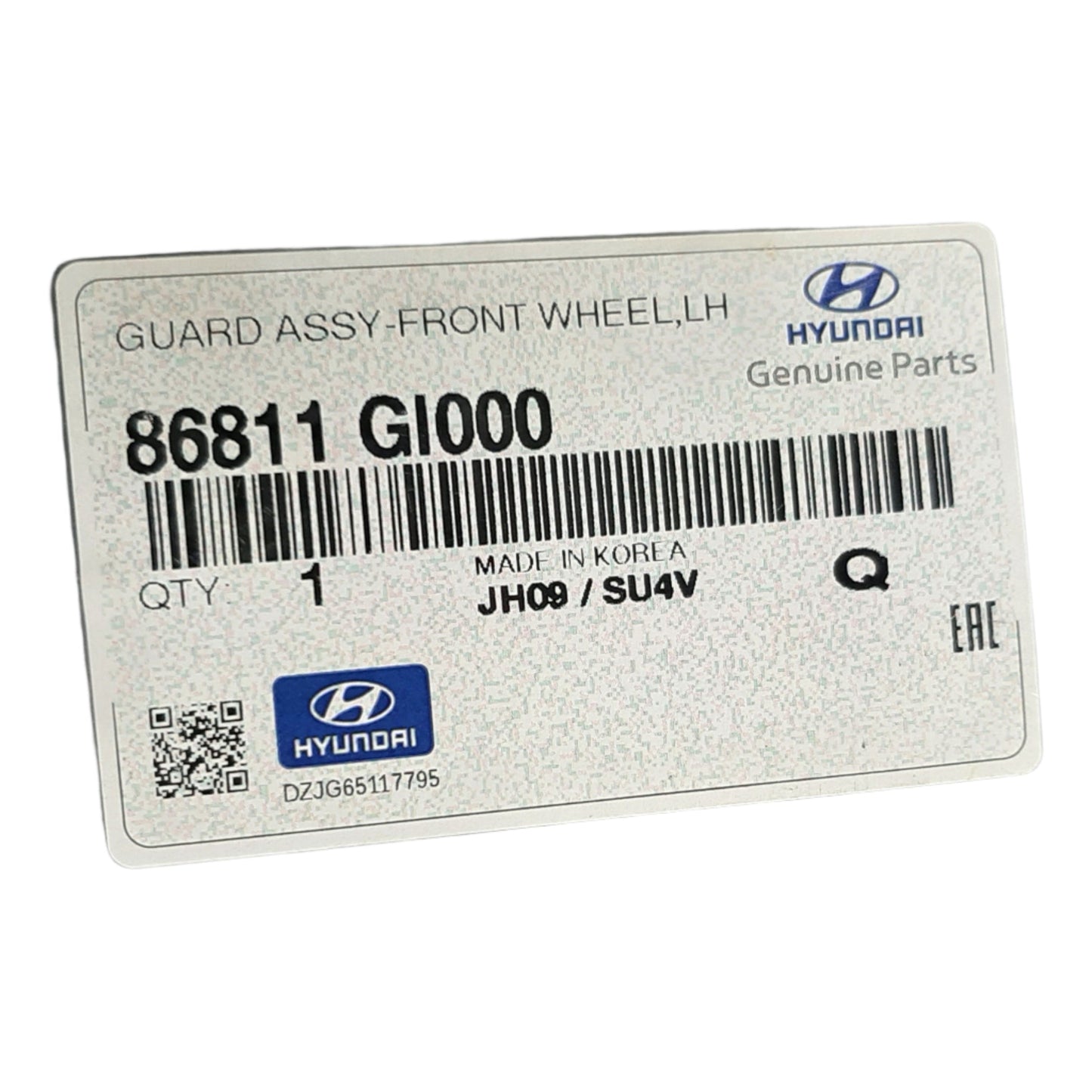 Genuine Hyundai Guard Assy-Front Wheel | 86811GI000