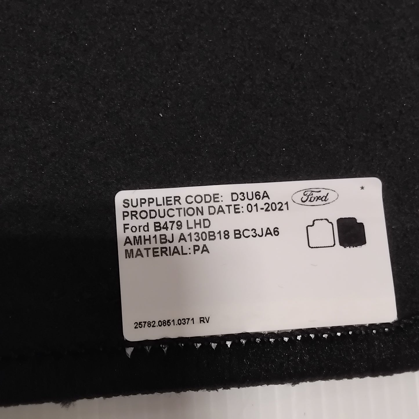 Genuine Ford Mat - Front Floor | 2195330
