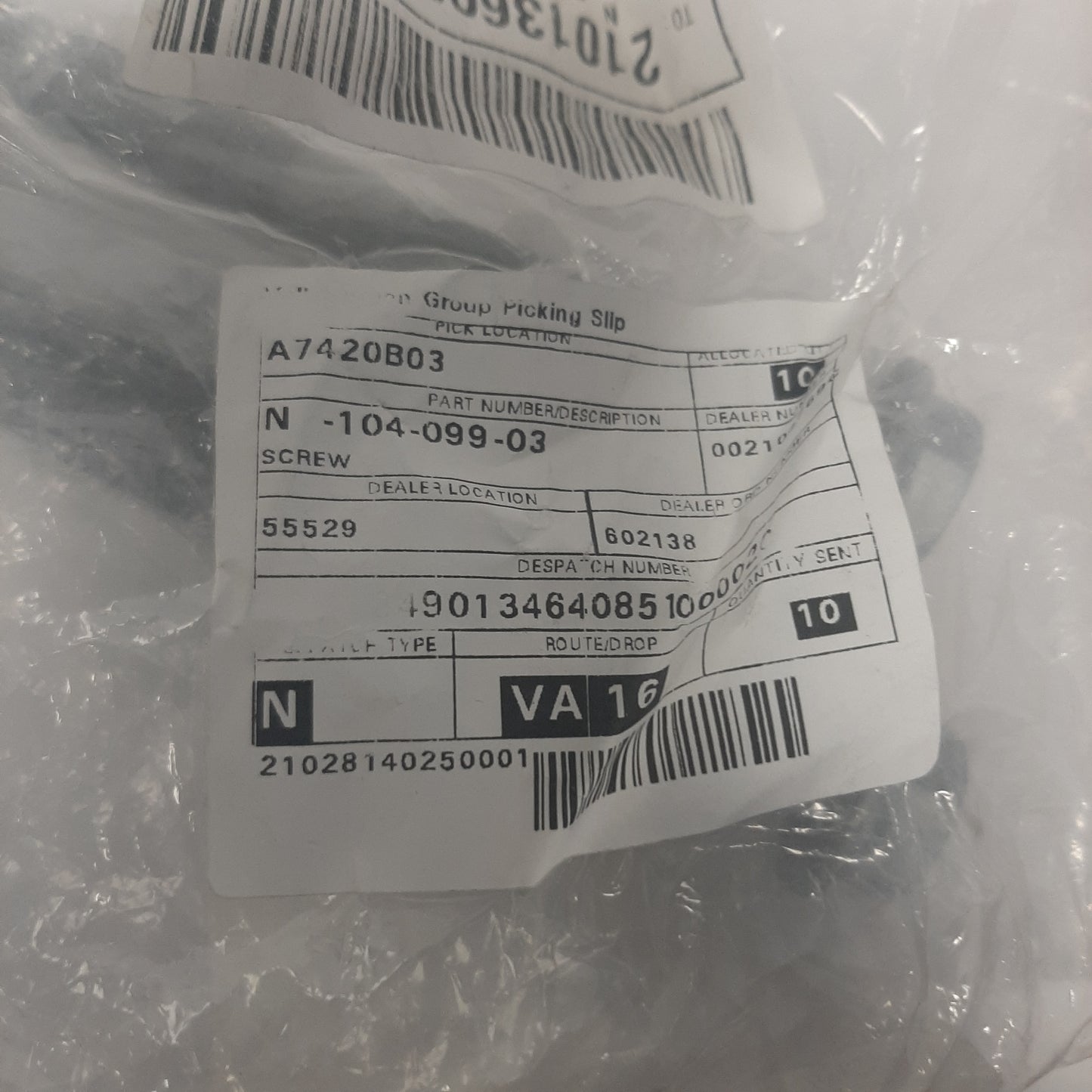 Genuine SEAT Screw | N10409903