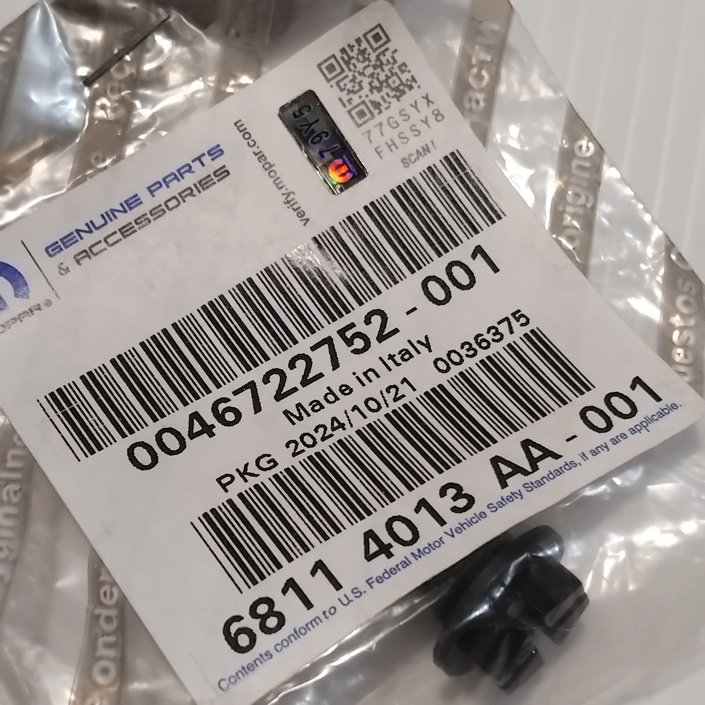Genuine Degassing Plug - Fiat 500L / Bravo / Ducato | 46722752