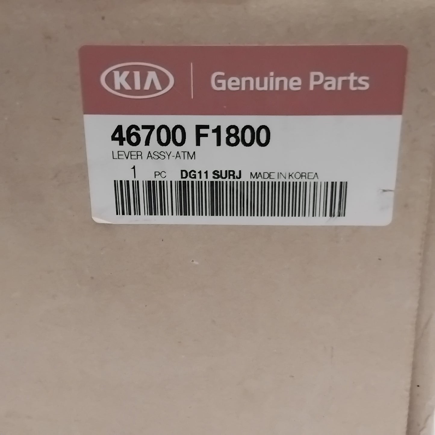 Genuine Kia Lever Assy-Atm | 46700F1800