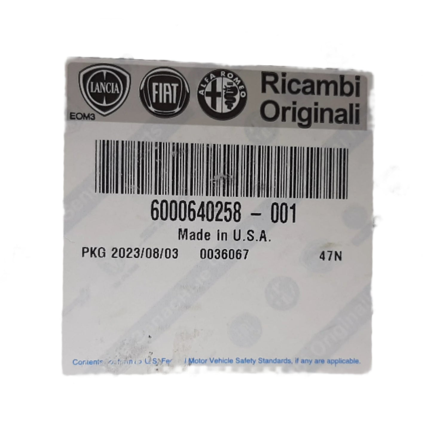 Genuine Fiat Cap | 6000640258