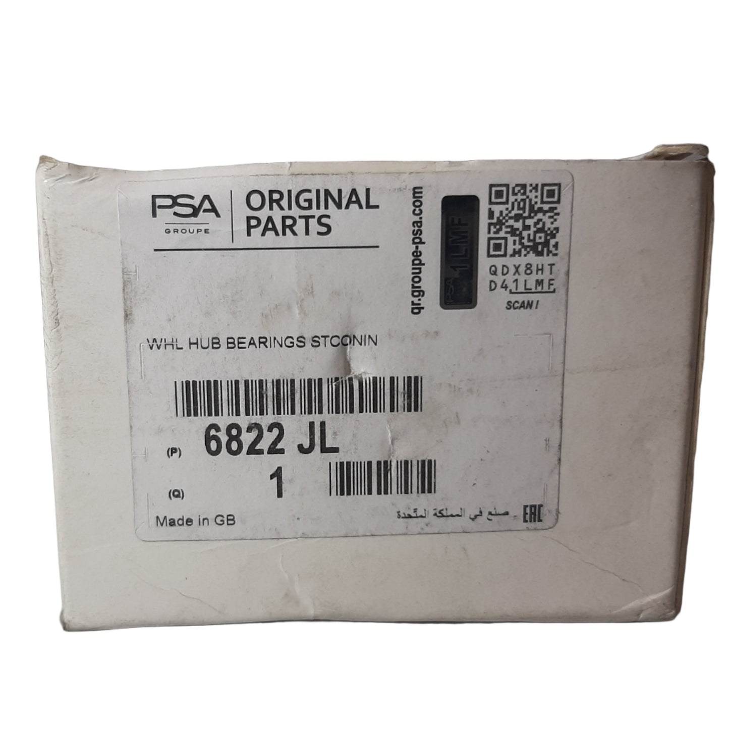 Genuine Peugeot Wheel Hub Bearing | 6822JL