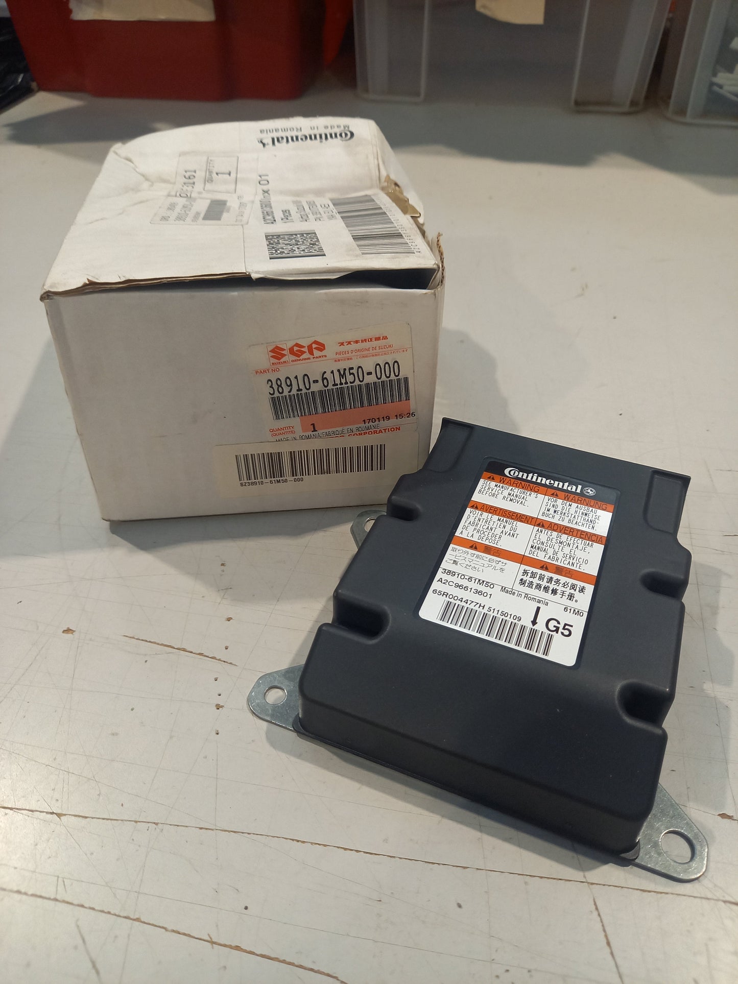 Genuine Suzuki Controller, Airbag Akk | 38910-61M50-000