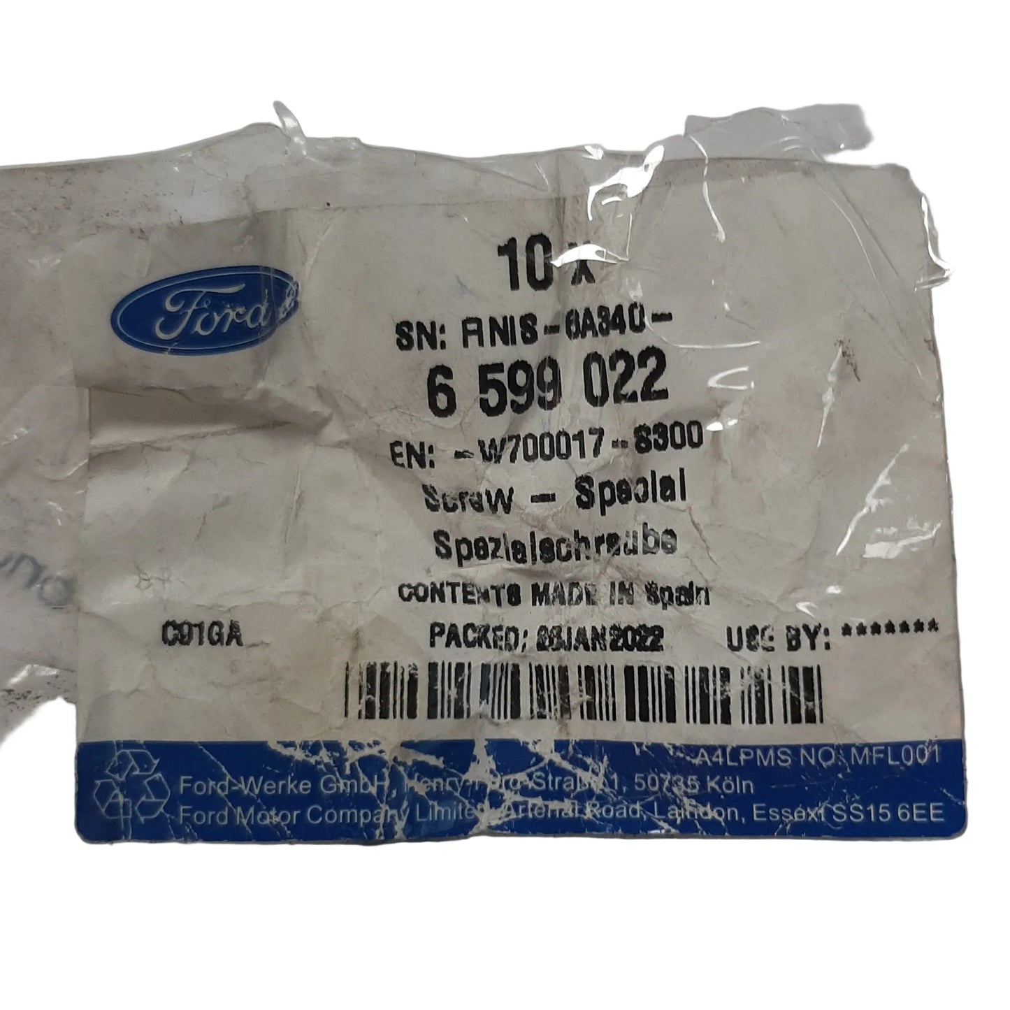 Genuine Ford Screw - Special | 6599022
