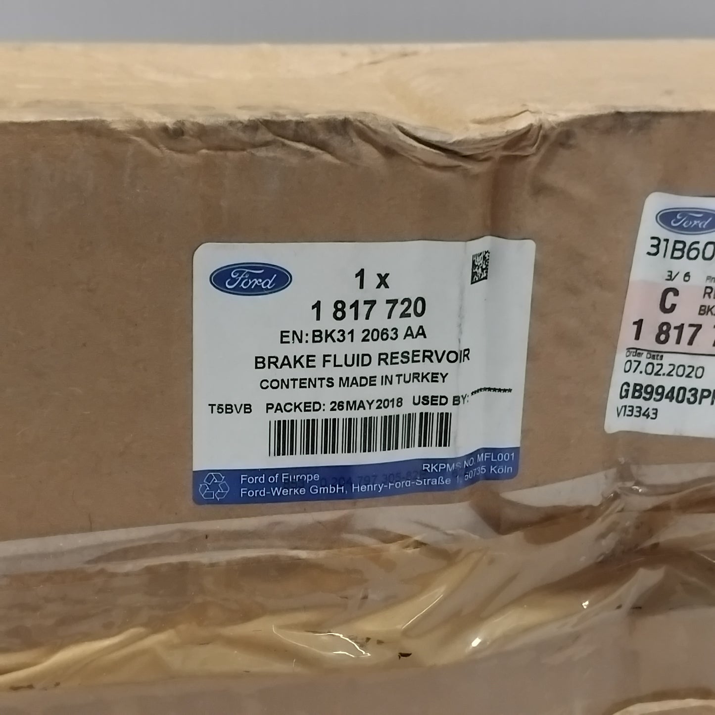 Genuine Ford Reservoir Assy - Compressed Air | 1817720