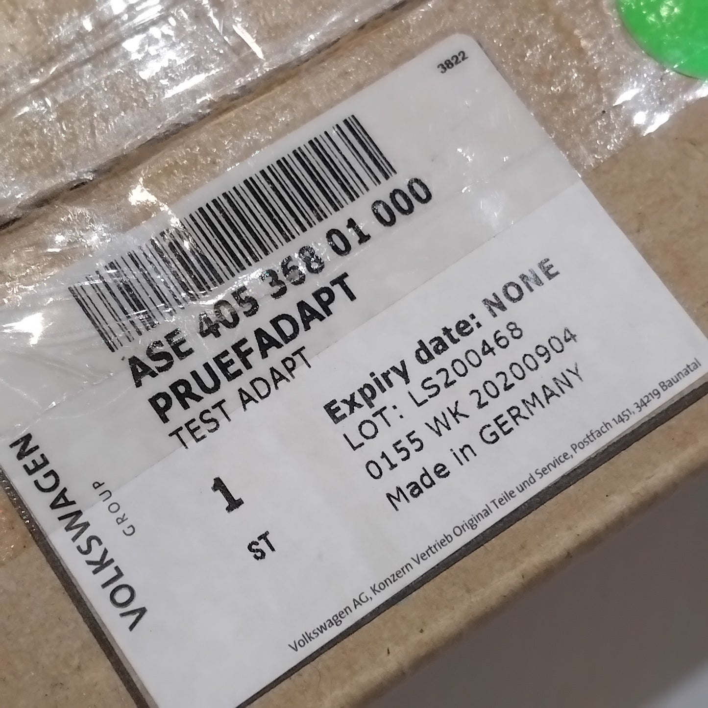 Genuine SEAT Test Adapt | ASE40536801000