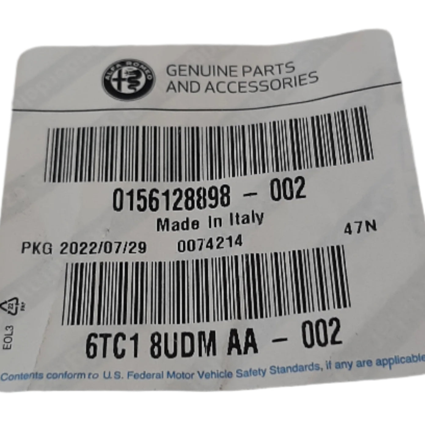 Genuine Fiat Plug | 156128898