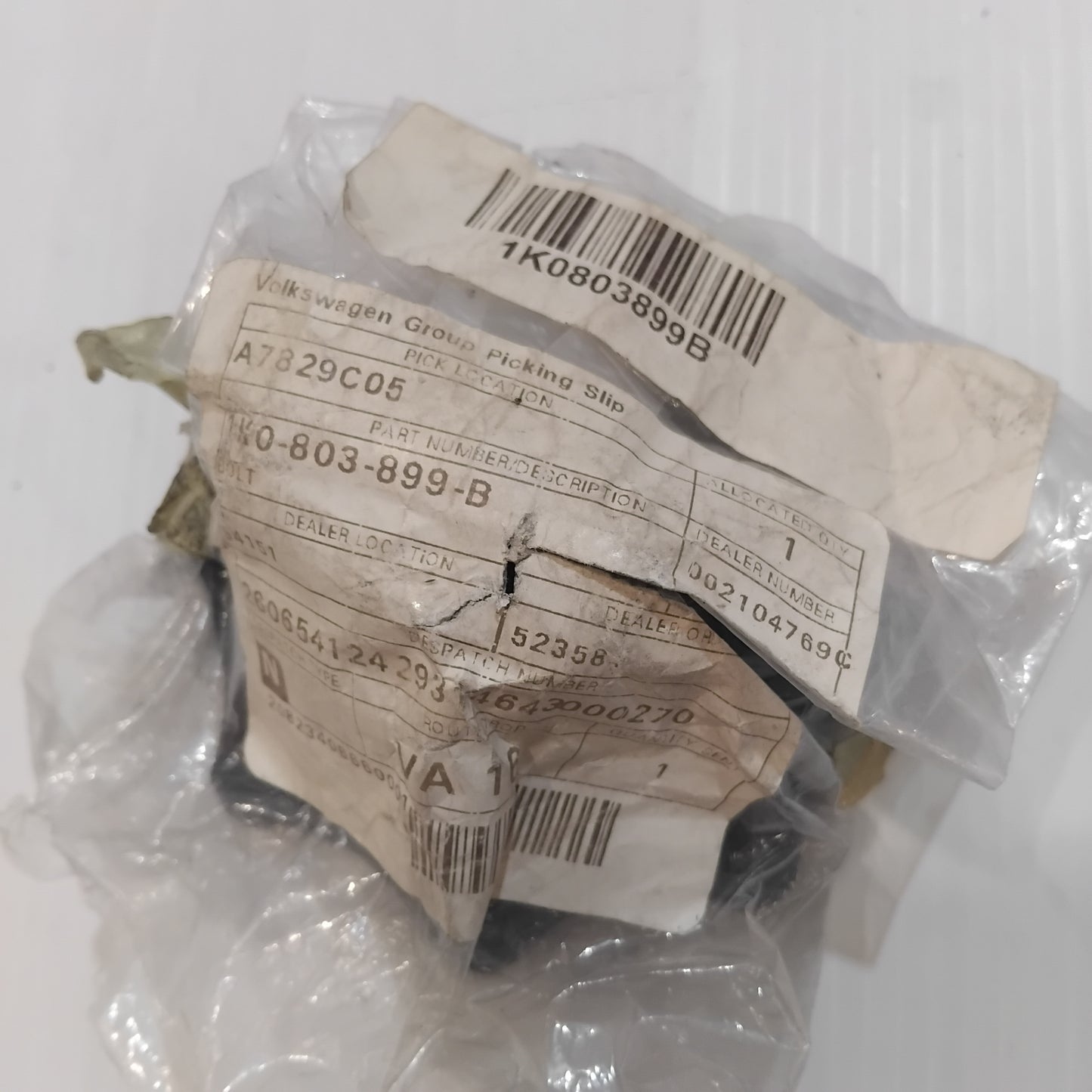 Genuine SEAT Bolt | 1K0803899B