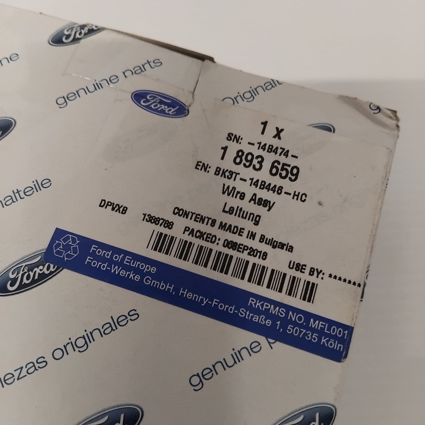 Genuine Engine Compartment Wire Assembly - Ford Transit 2014-2018 | 1893659