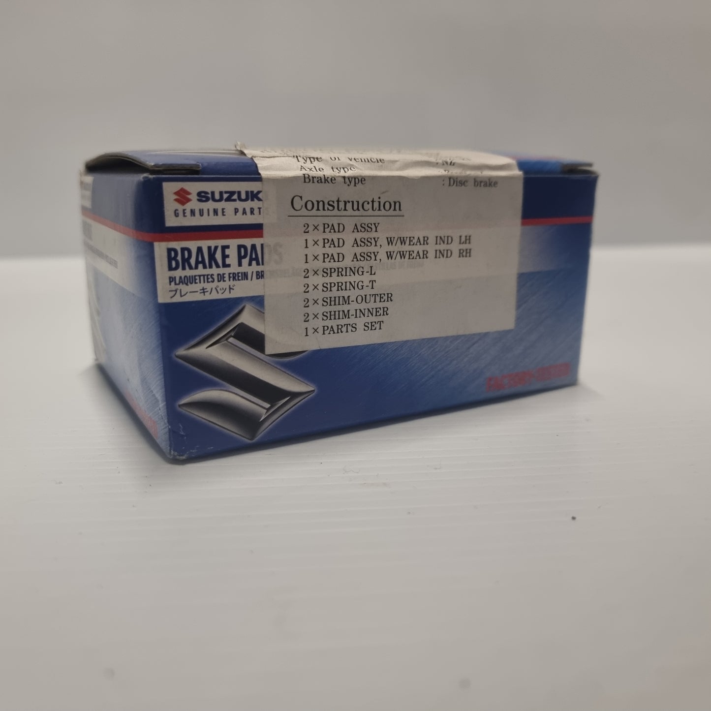 Genuine Suzuki Pad Set,Disc Brake Azg | 55800-68L21-000